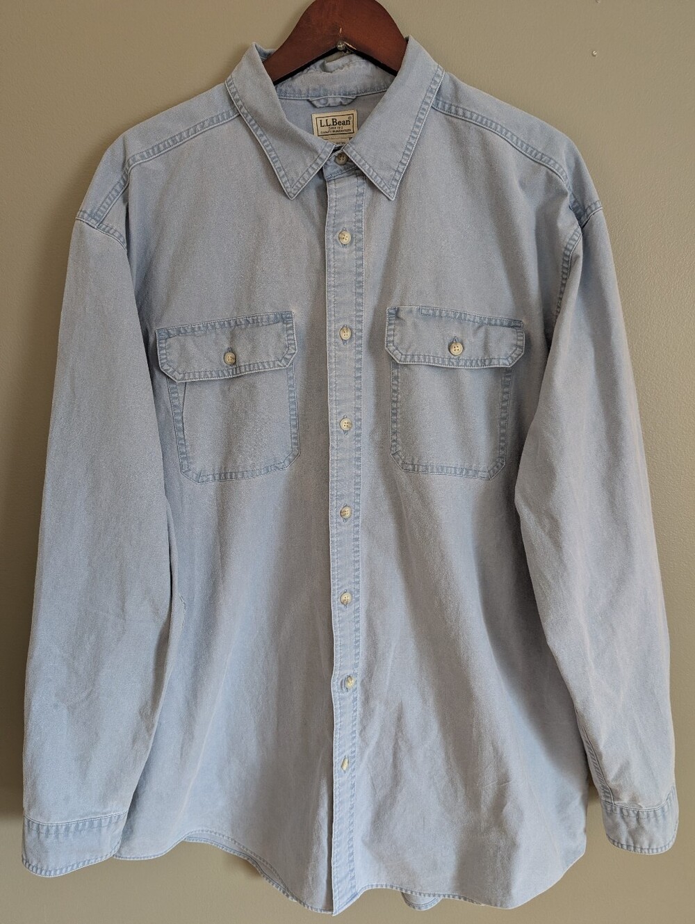 L.L. Bean Work Sport Shirt Size XL Tall